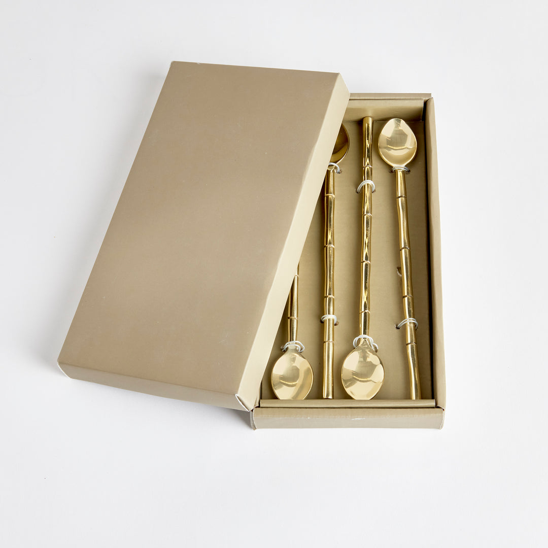 GROVE STIRRING SPOONS, SET OF 4 - Champagne Gold