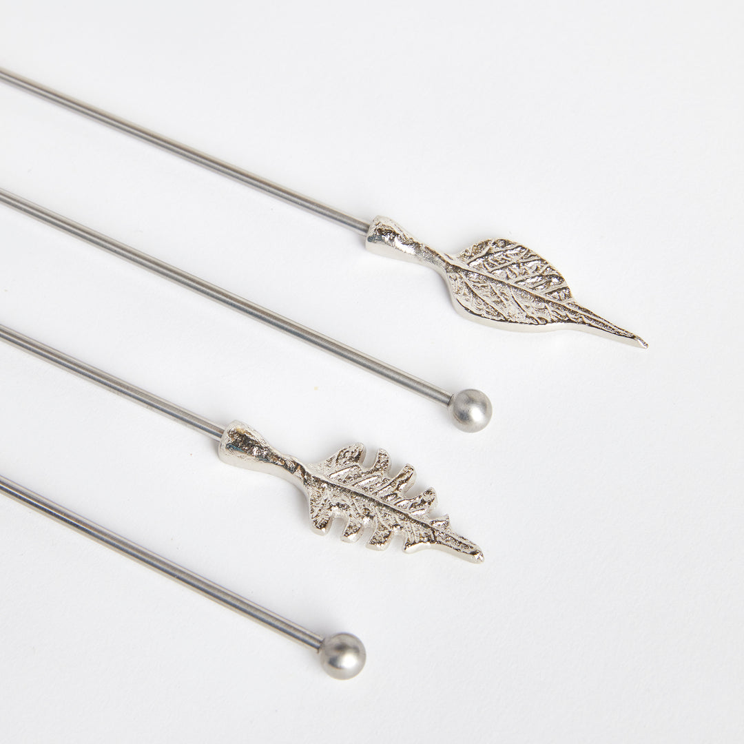 LEAF SWIZZLE STICKS, SET OF 4