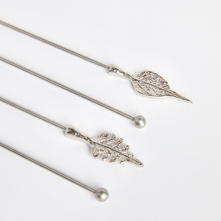 LEAF SWIZZLE STICKS, SET OF 4