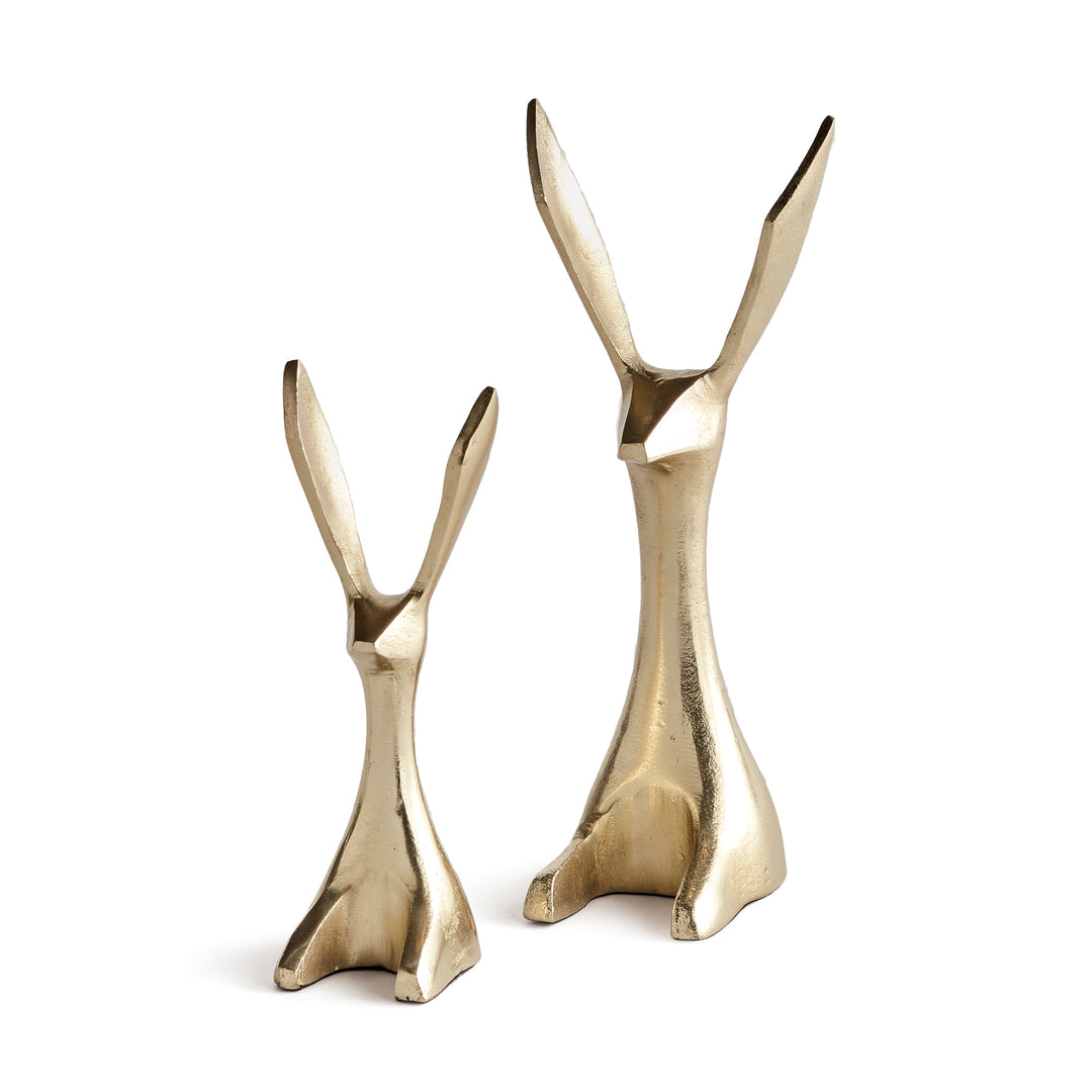 JACKRABBITS, SET OF 2 - Gold