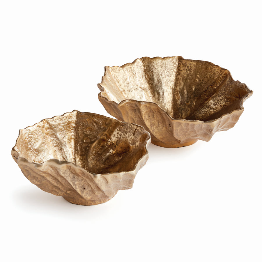 Ostra Decorative Bowls, Gold