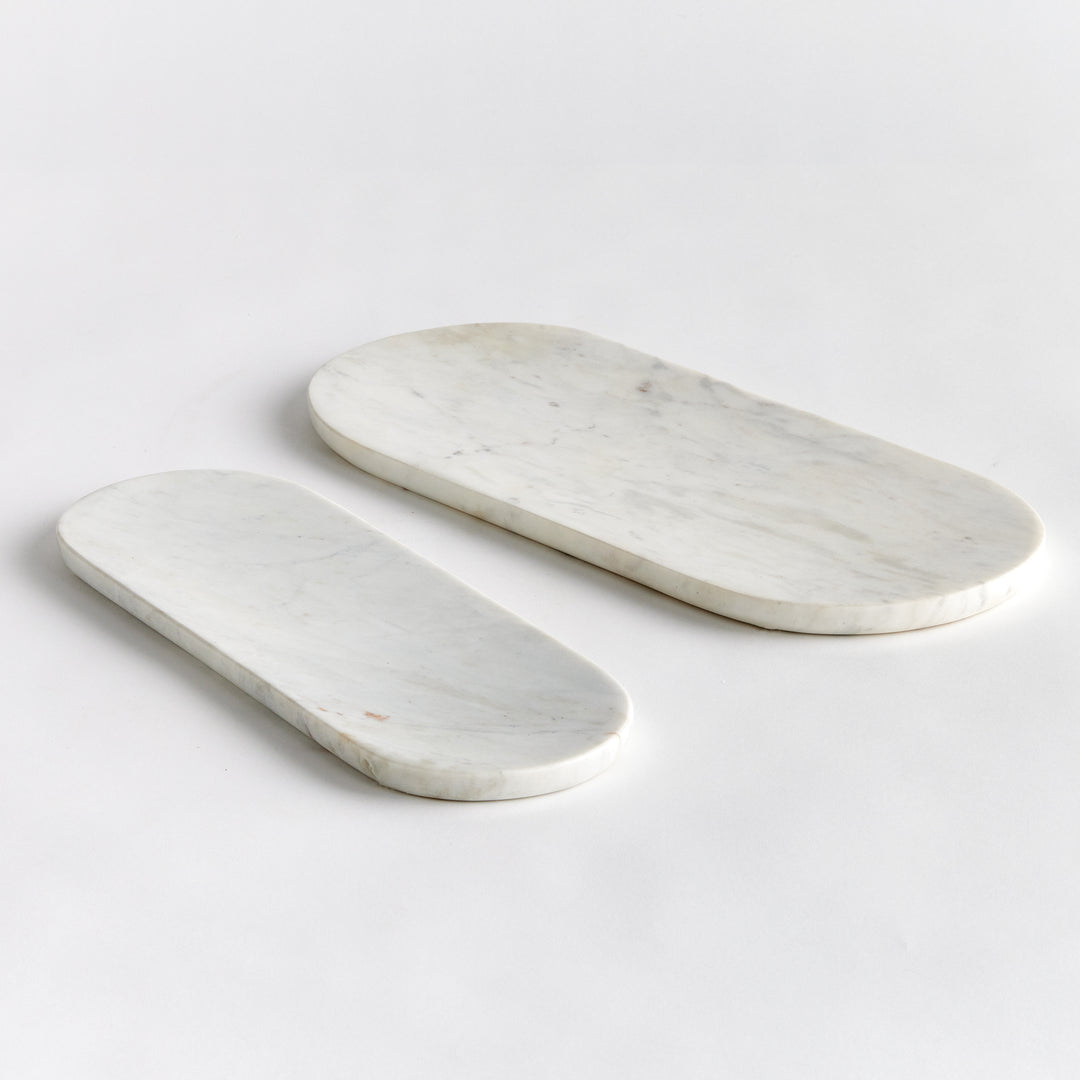 AMAL MARBLE TRAYS, SET OF 2