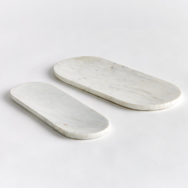 AMAL MARBLE TRAYS, SET OF 2