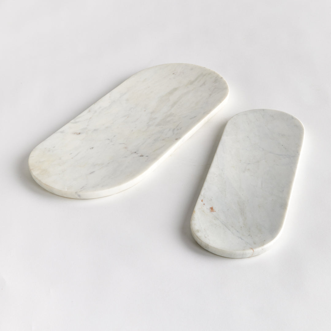AMAL MARBLE TRAYS, SET OF 2