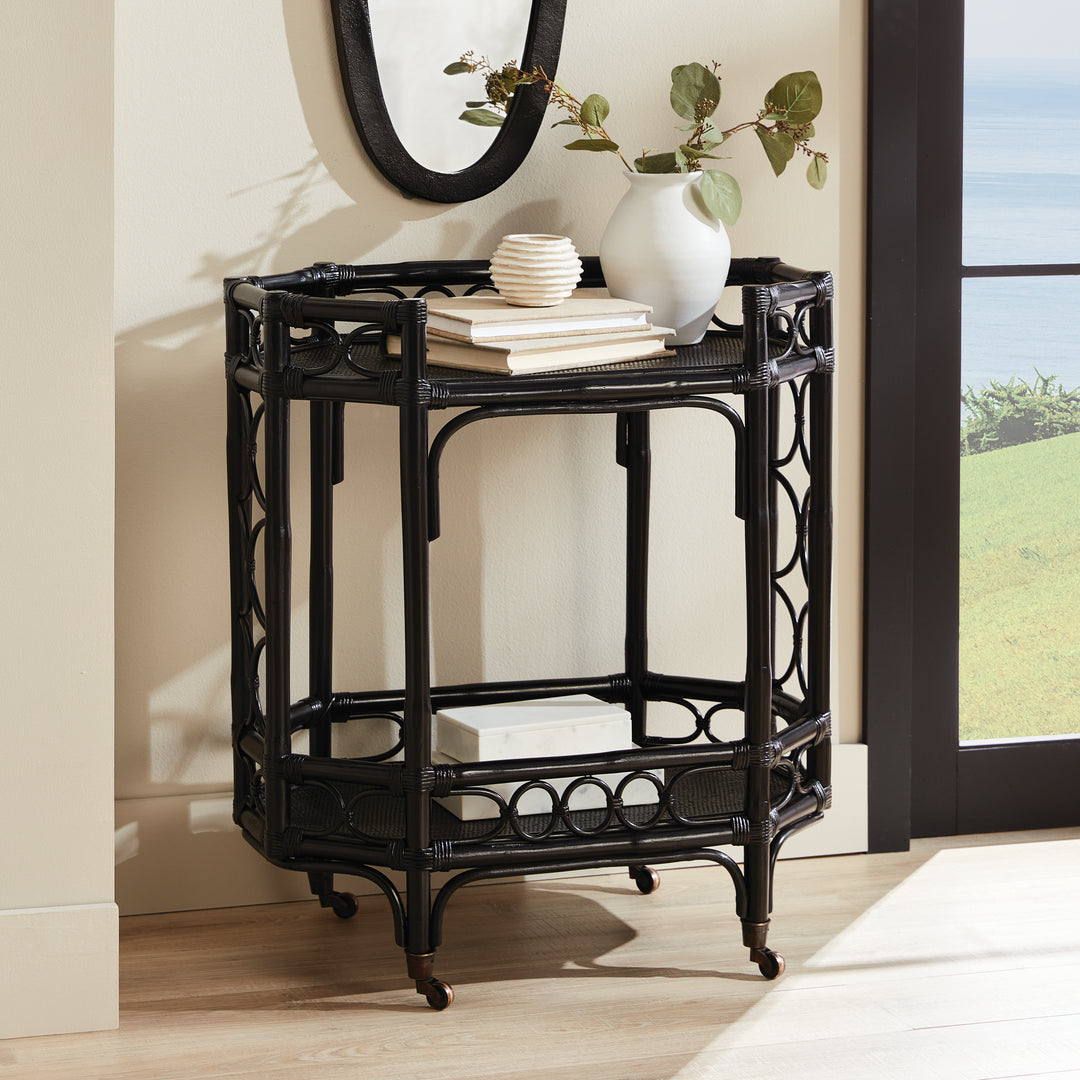 RAELYN BAR CART - Black