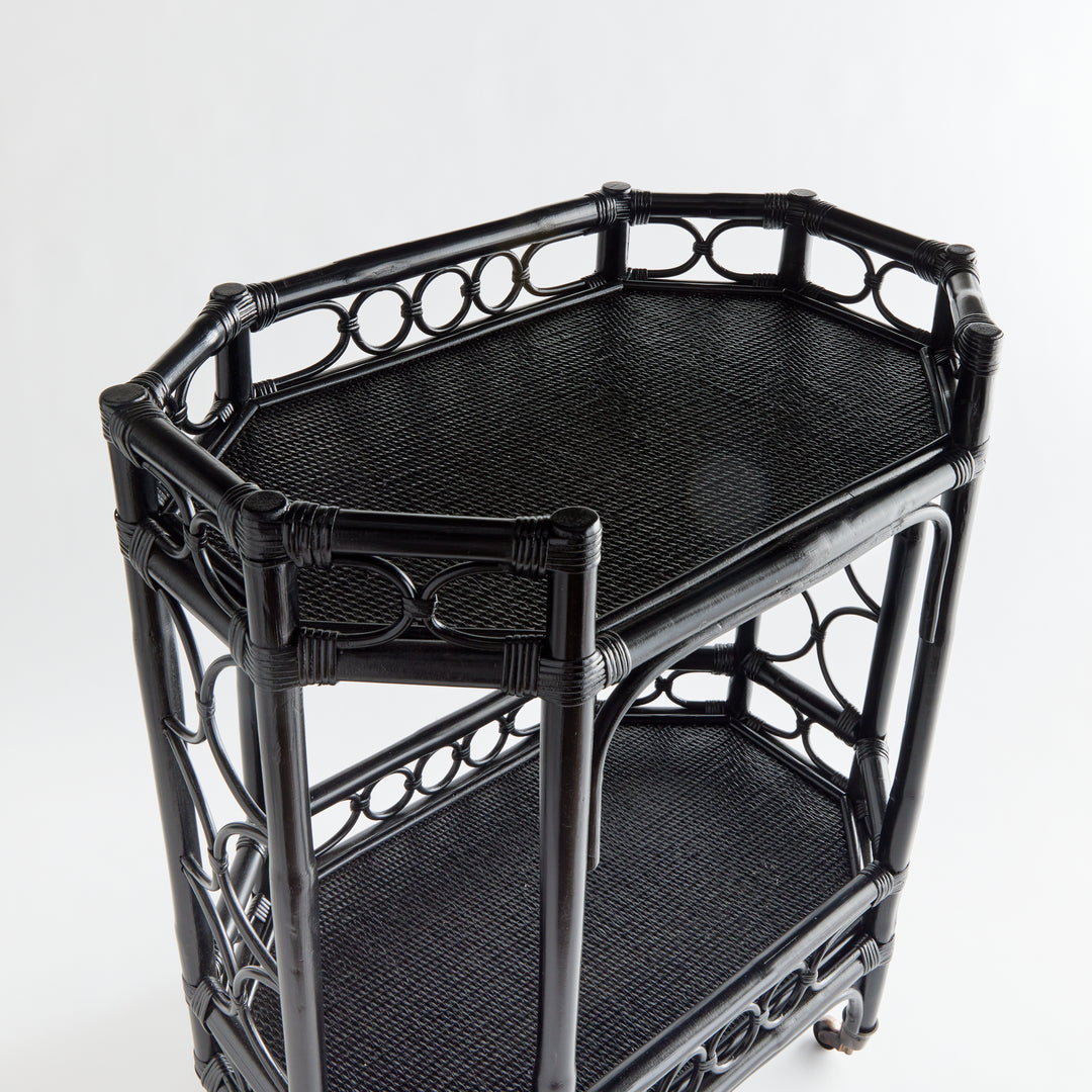 RAELYN BAR CART - Black