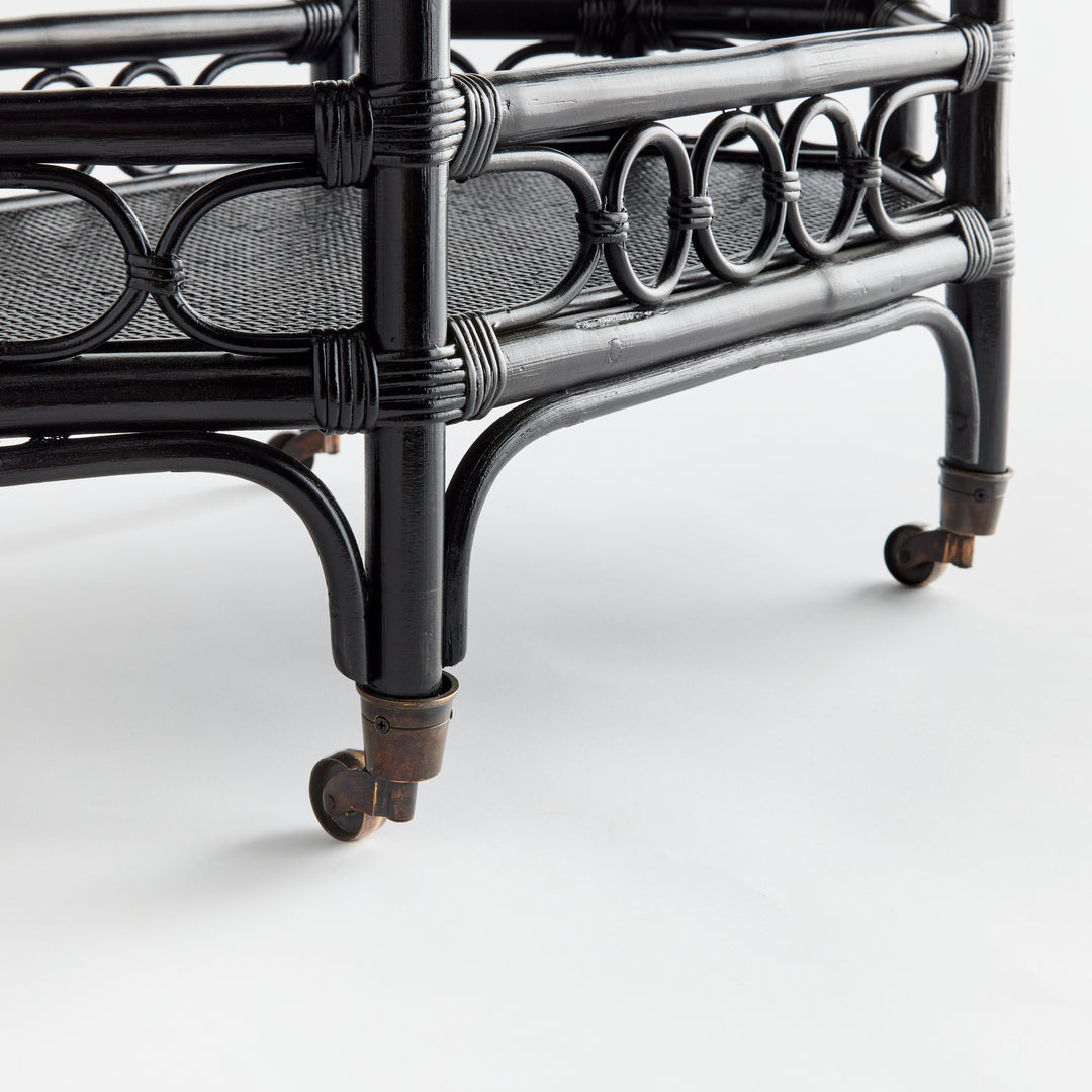 RAELYN BAR CART - Black