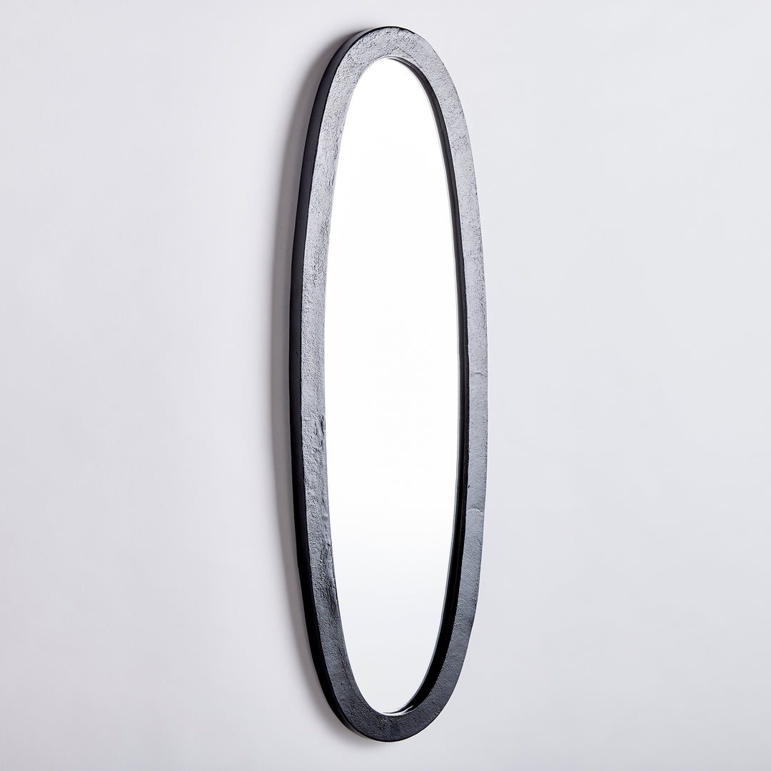 LAMELLE OVAL MIRROR - Black