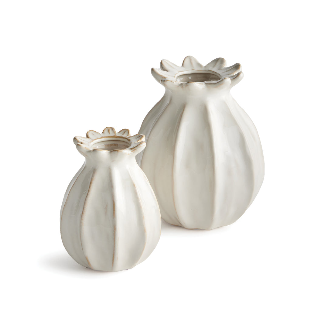 LAVINIA BUD VASES, SET OF 2 - White