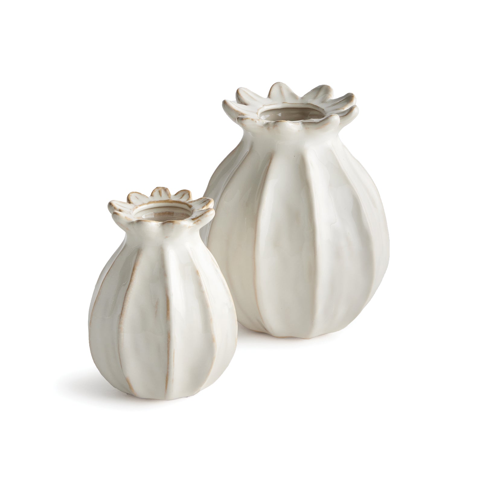 LAVINIA BUD VASES, SET OF 2 - White
