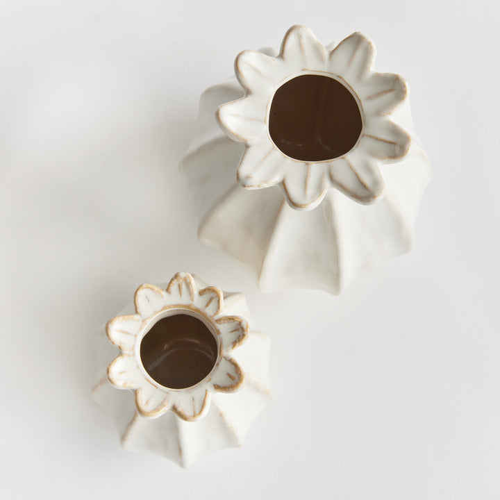 LAVINIA BUD VASES, SET OF 2 - White
