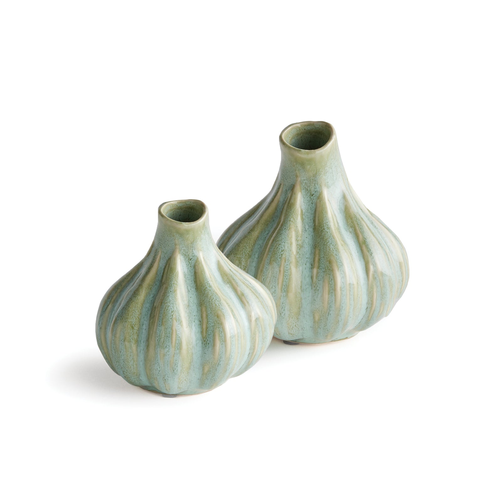 ALBURY BUD VASES, SET OF 2 - Green