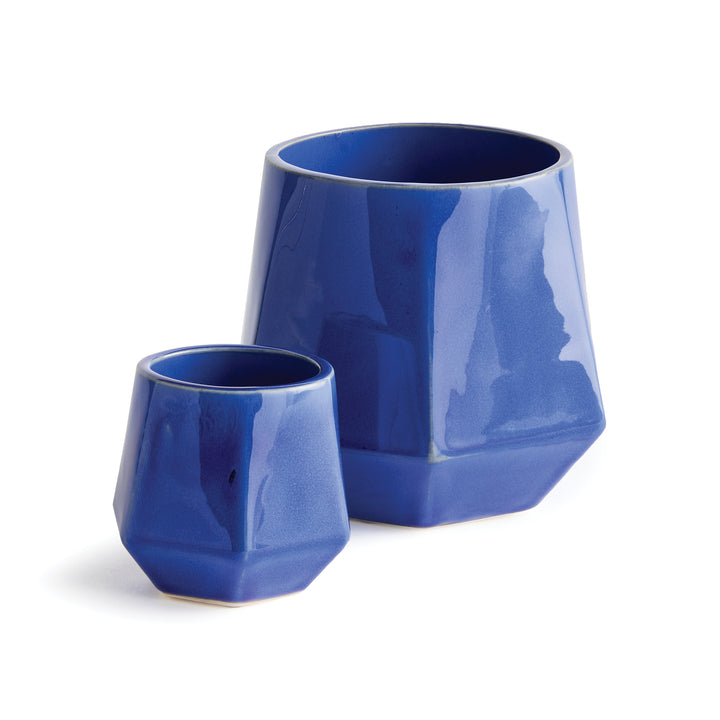 APEX POTS, SET OF 2 - Blue