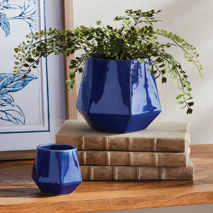 APEX POTS, SET OF 2 - Blue