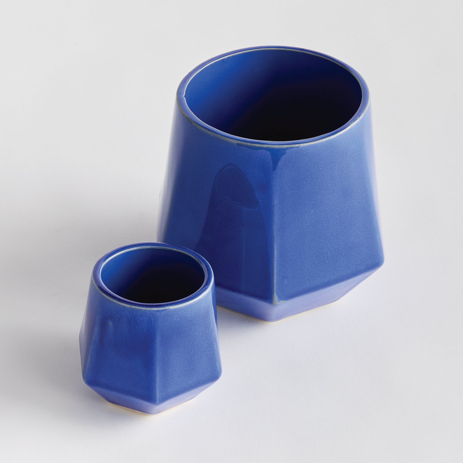 APEX POTS, SET OF 2 - Blue