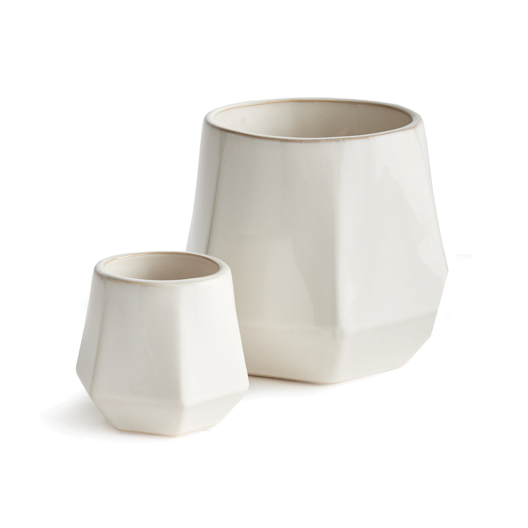 APEX POTS, SET OF 2 - White