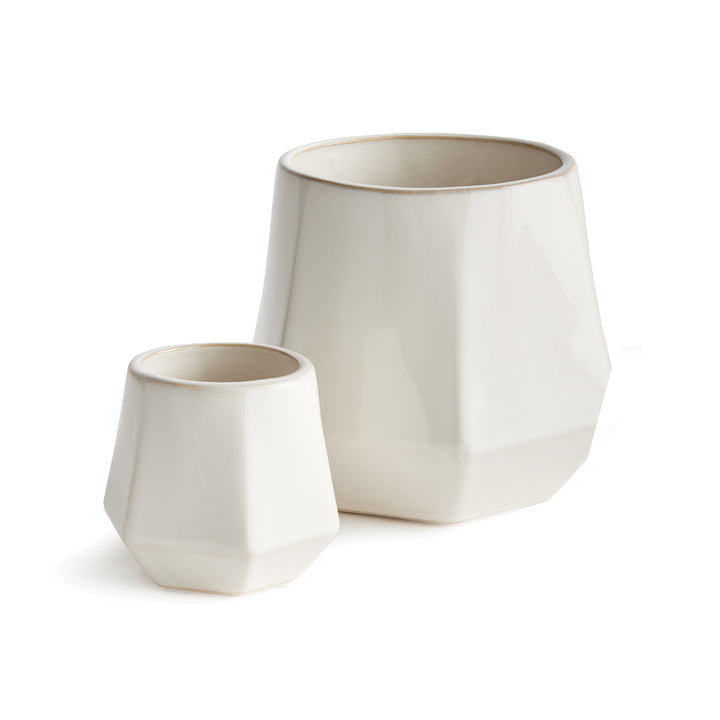 APEX POTS, SET OF 2 - White