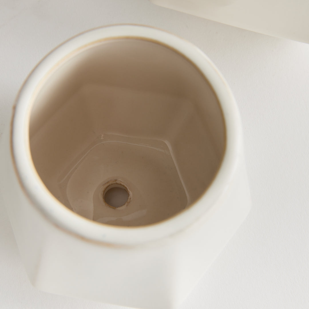 APEX POTS, SET OF 2 - White