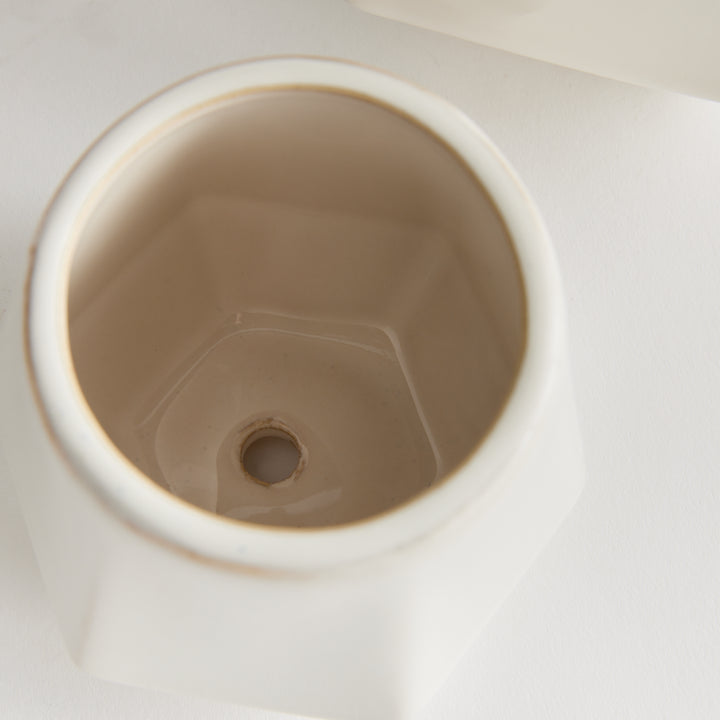 APEX POTS, SET OF 2 - White