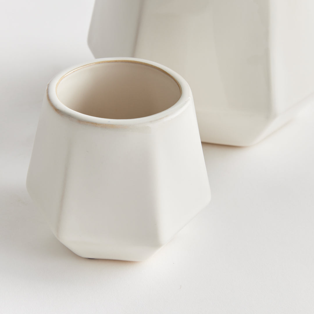 APEX POTS, SET OF 2 - White
