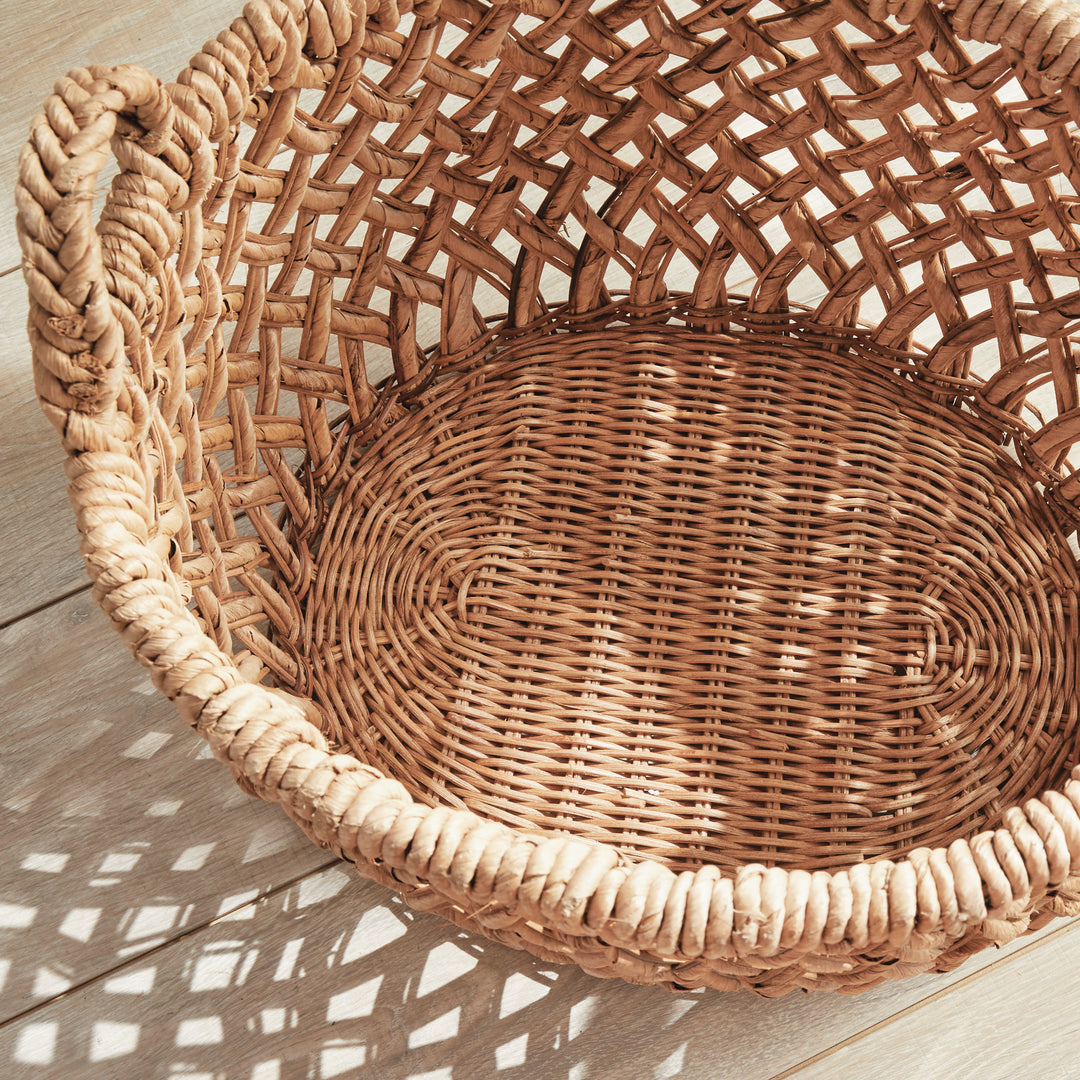 Emlyn Rattan Basket Set With Handles 