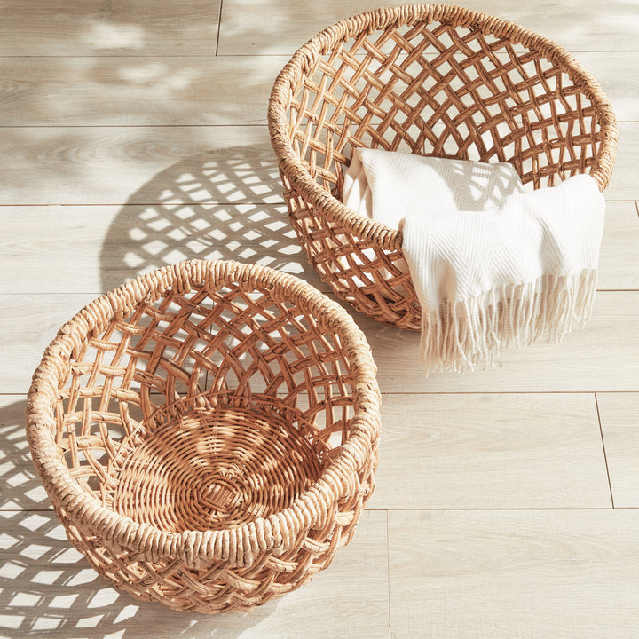 Emlyn Rattan Basket Set