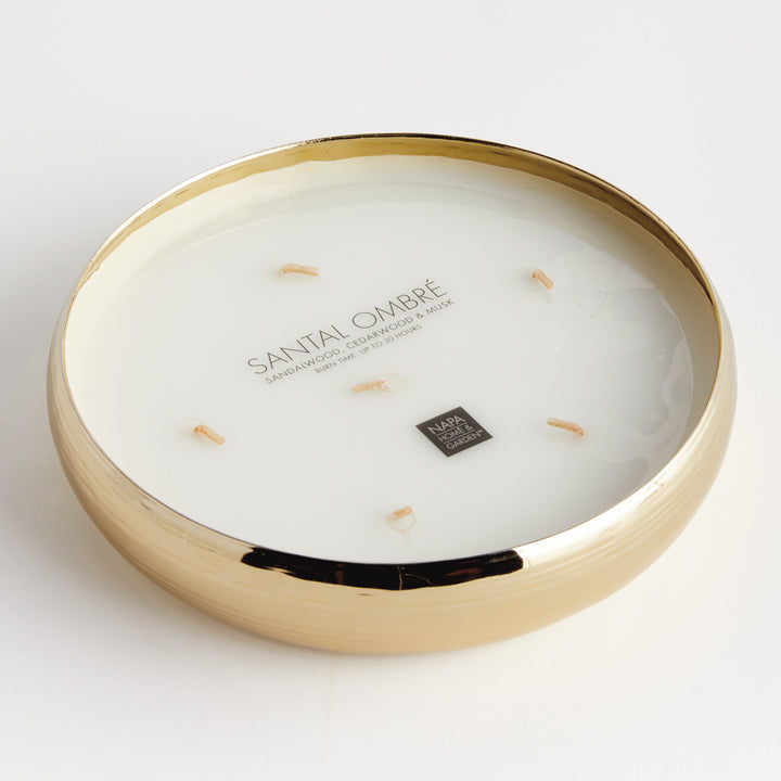 SANTAL OMBRE 6-WICK CANDLE TRAY