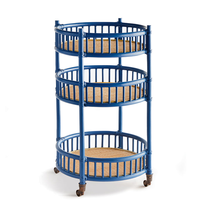 ROWELYN BAR CART - Blue