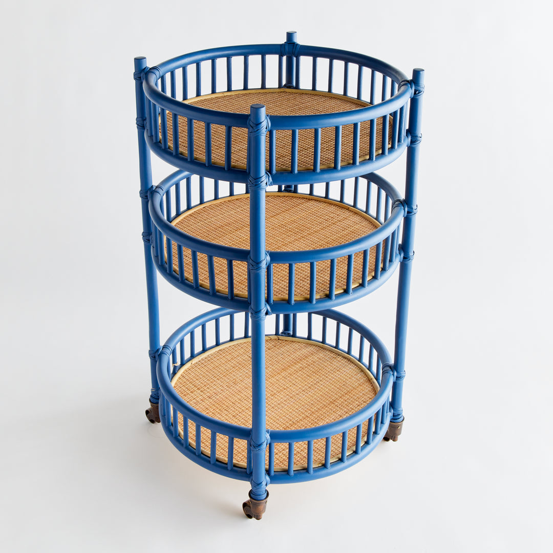 ROWELYN BAR CART - Blue