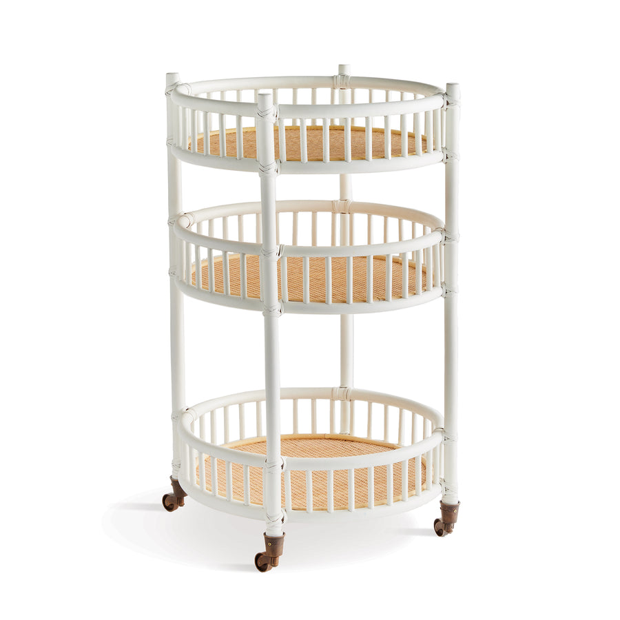 ROWELYN BAR CART - White