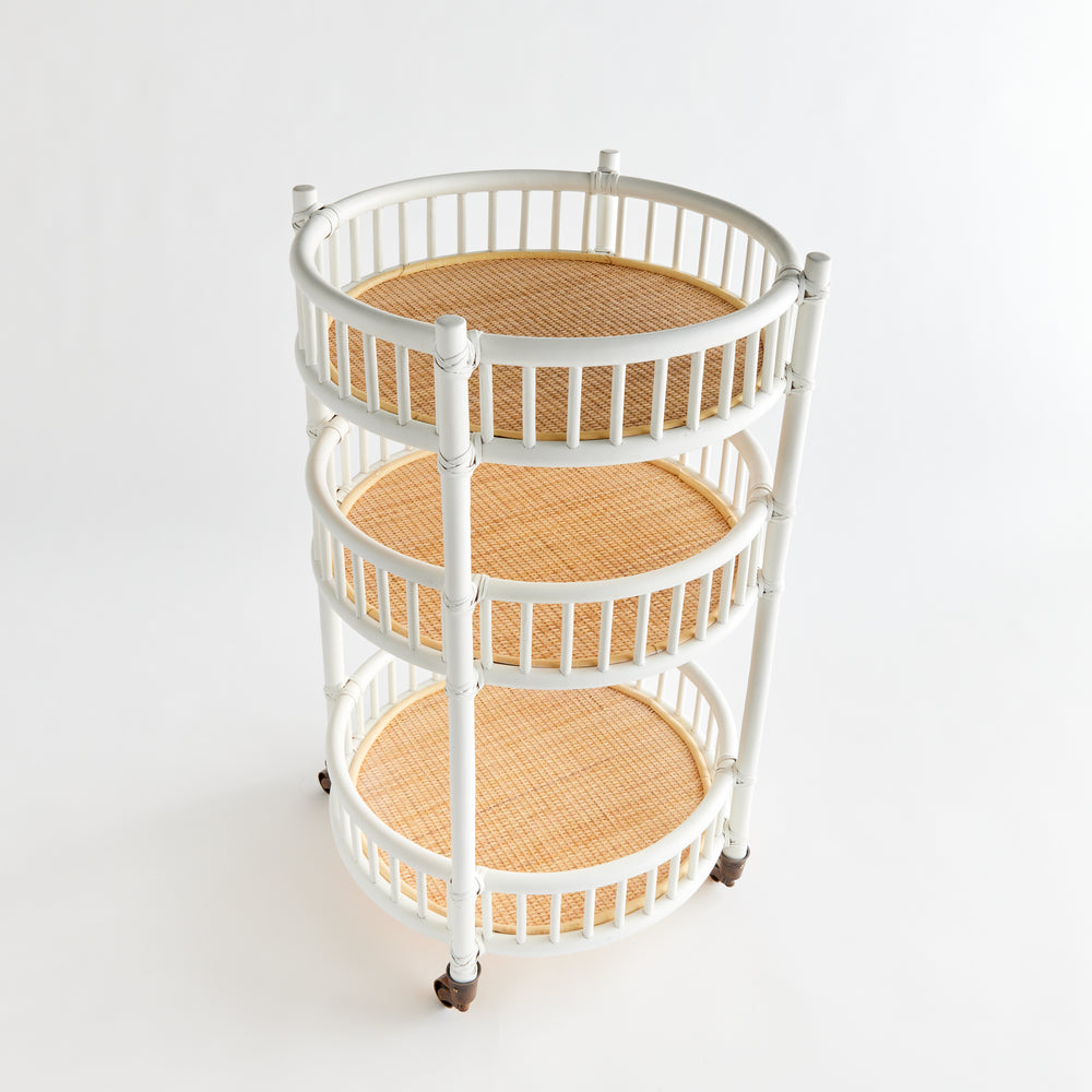 ROWELYN BAR CART - White