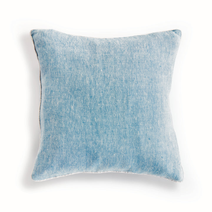 LOUIS PILLOW 20" - Blue/Ivory