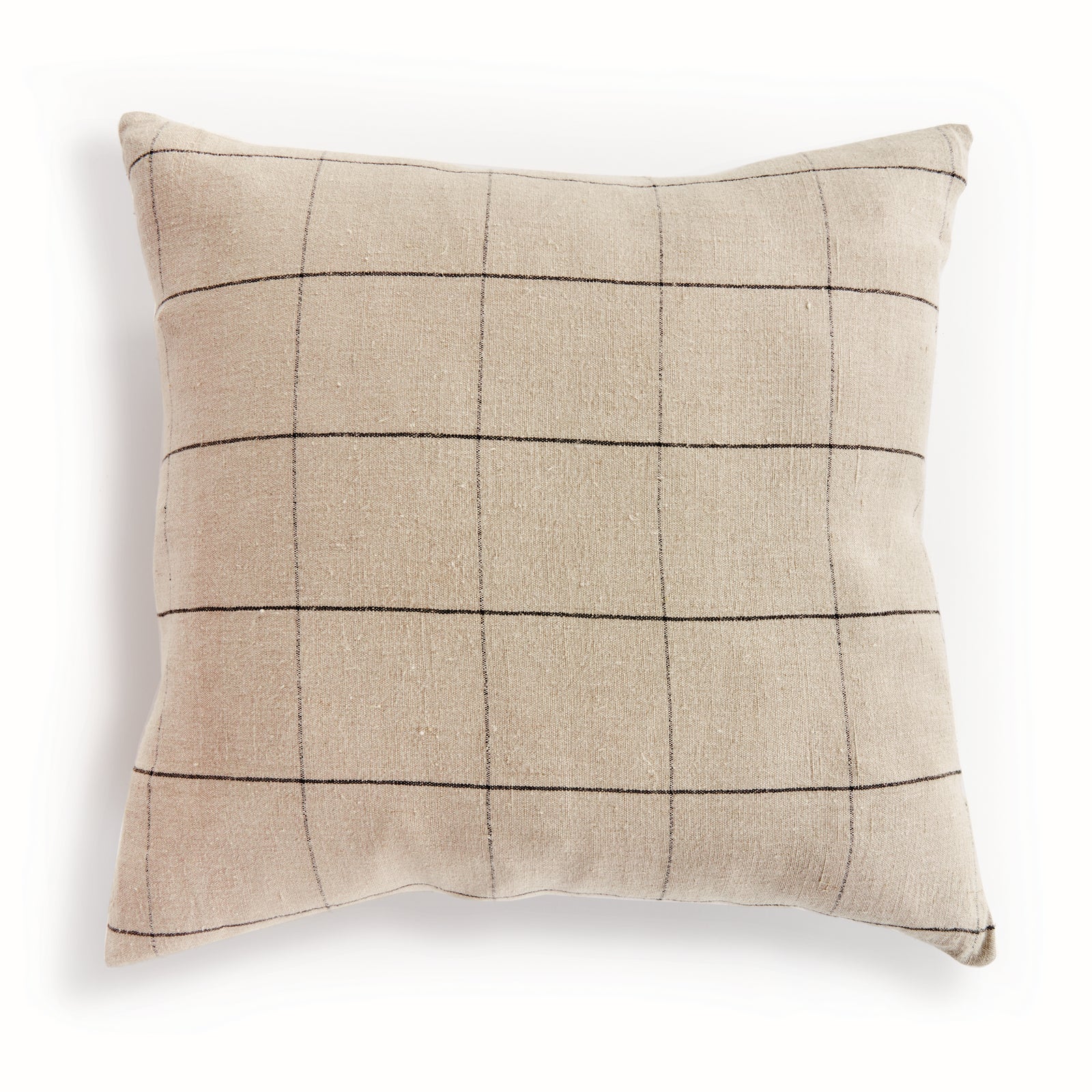 LOUIS PILLOW 24" - Flax/Black