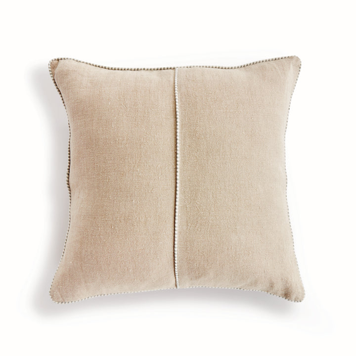 MATTEO PILLOW 24" - Flax/Green