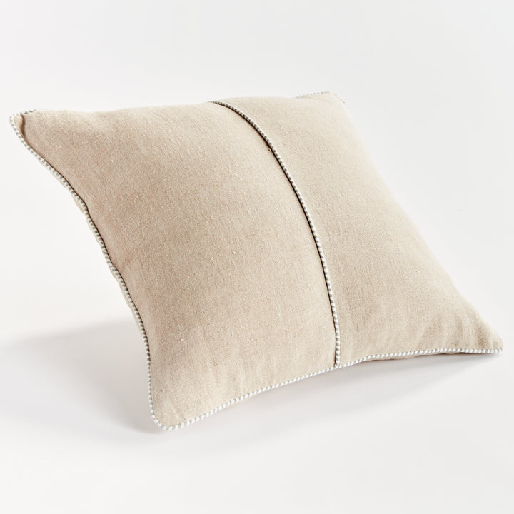 MATTEO PILLOW 24" - Flax/Green