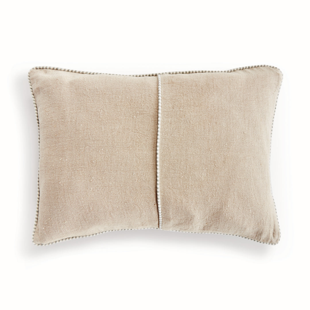MATTEO LUMBAR PILLOW - Flax/Green