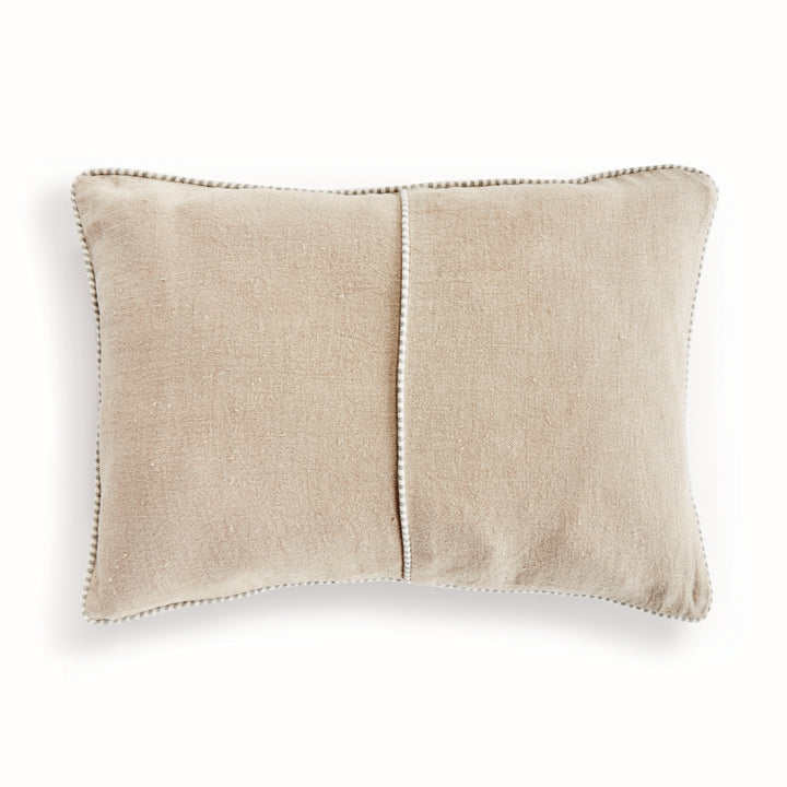 MATTEO LUMBAR PILLOW - Flax/Green