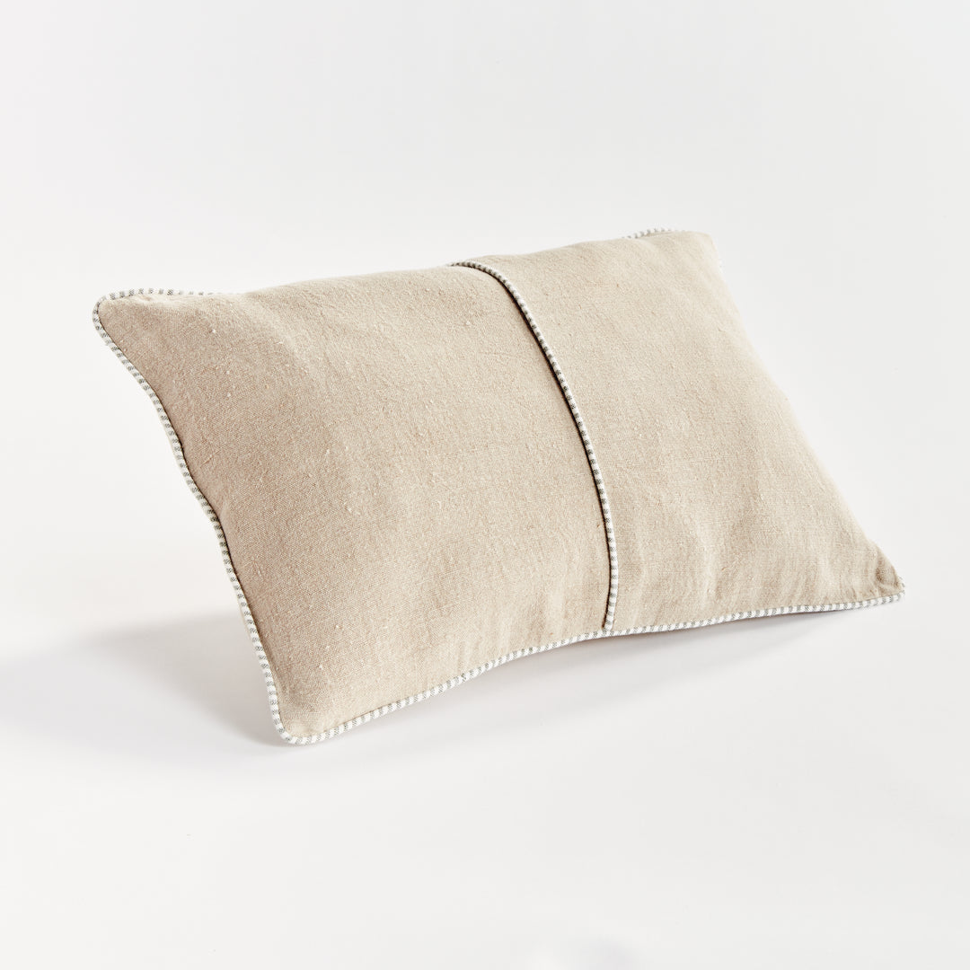 MATTEO LUMBAR PILLOW - Flax/Green