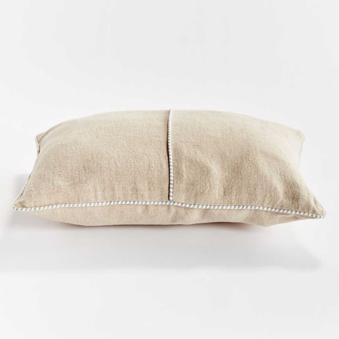 MATTEO LUMBAR PILLOW - Flax/Green