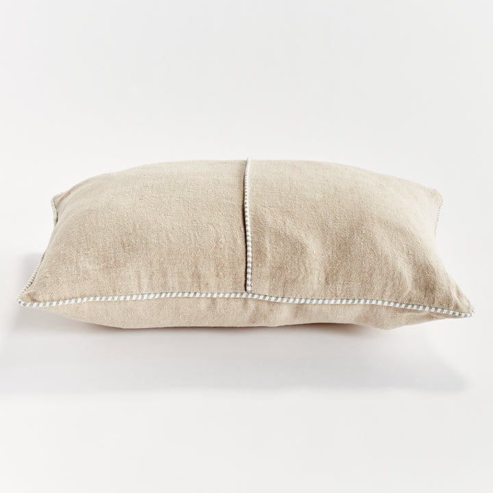 MATTEO LUMBAR PILLOW - Flax/Green