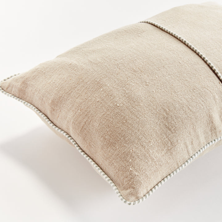 MATTEO LUMBAR PILLOW - Flax/Green