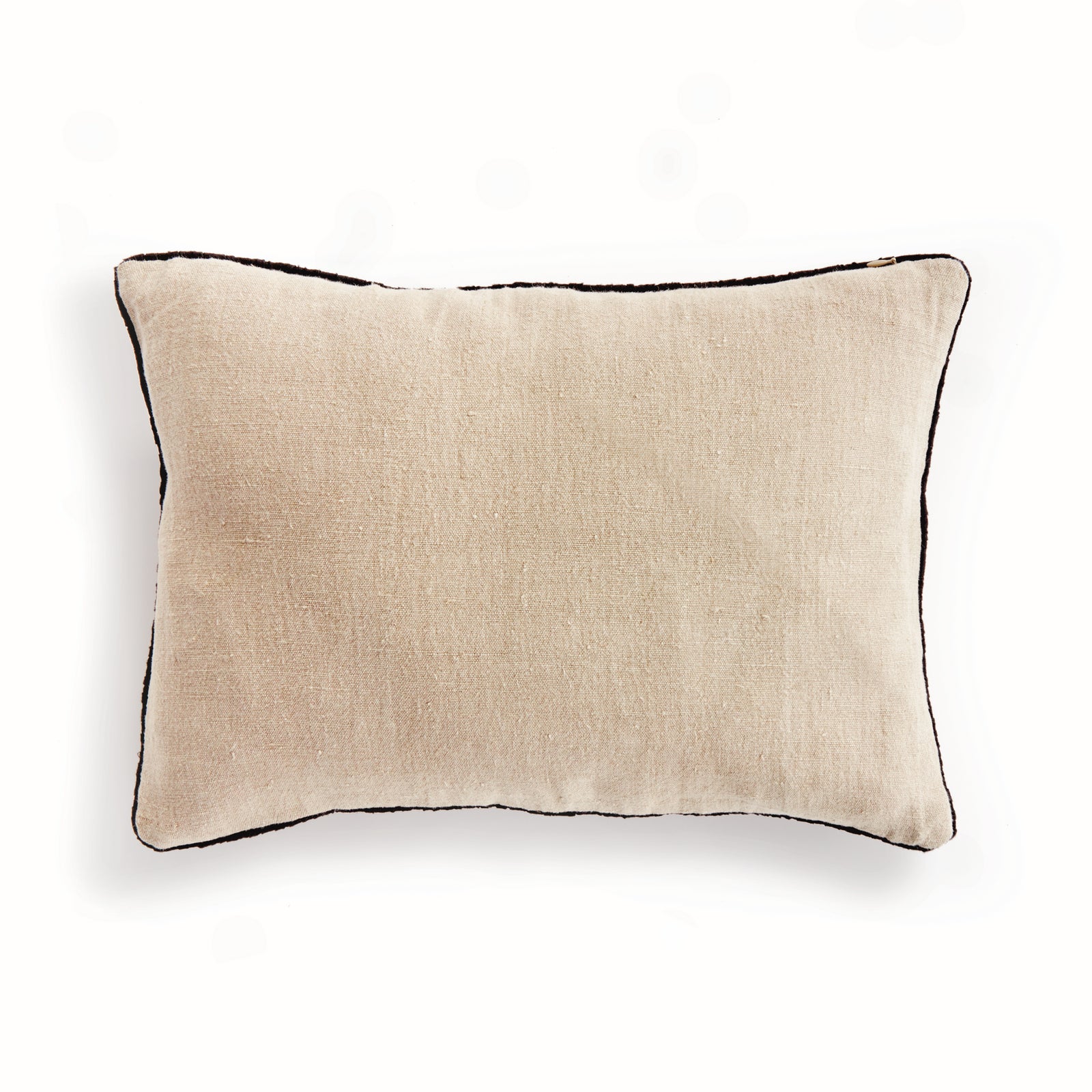 ELIAS LUMBAR PILLOW - Flax/Black