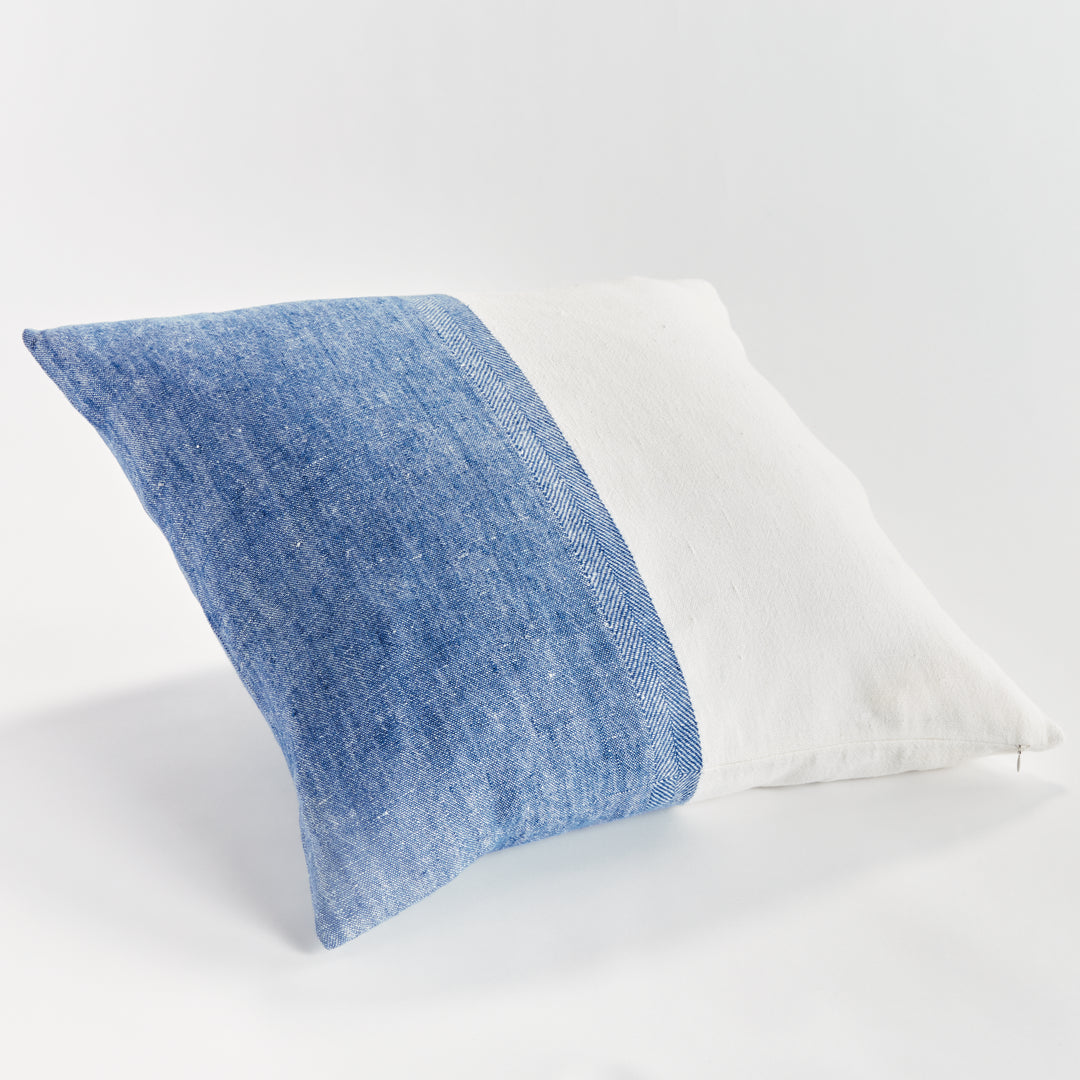 JULES PILLOW 24" - Navy/Flax