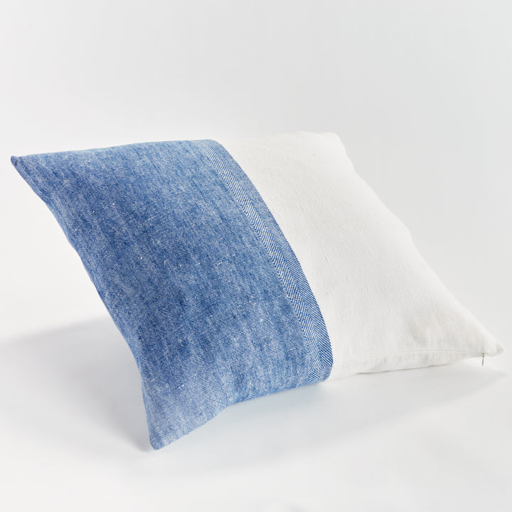 JULES PILLOW 24" - Navy/Flax
