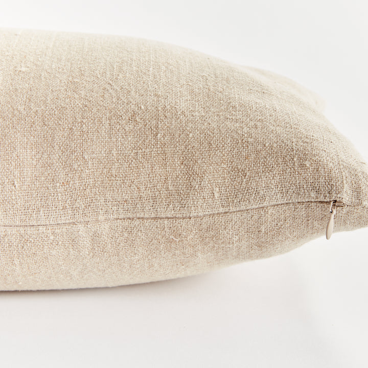 JULES LUMBAR PILLOW - Black/Flax