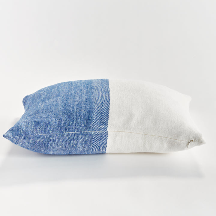 JULES LUMBAR PILLOW - Navy/Flax
