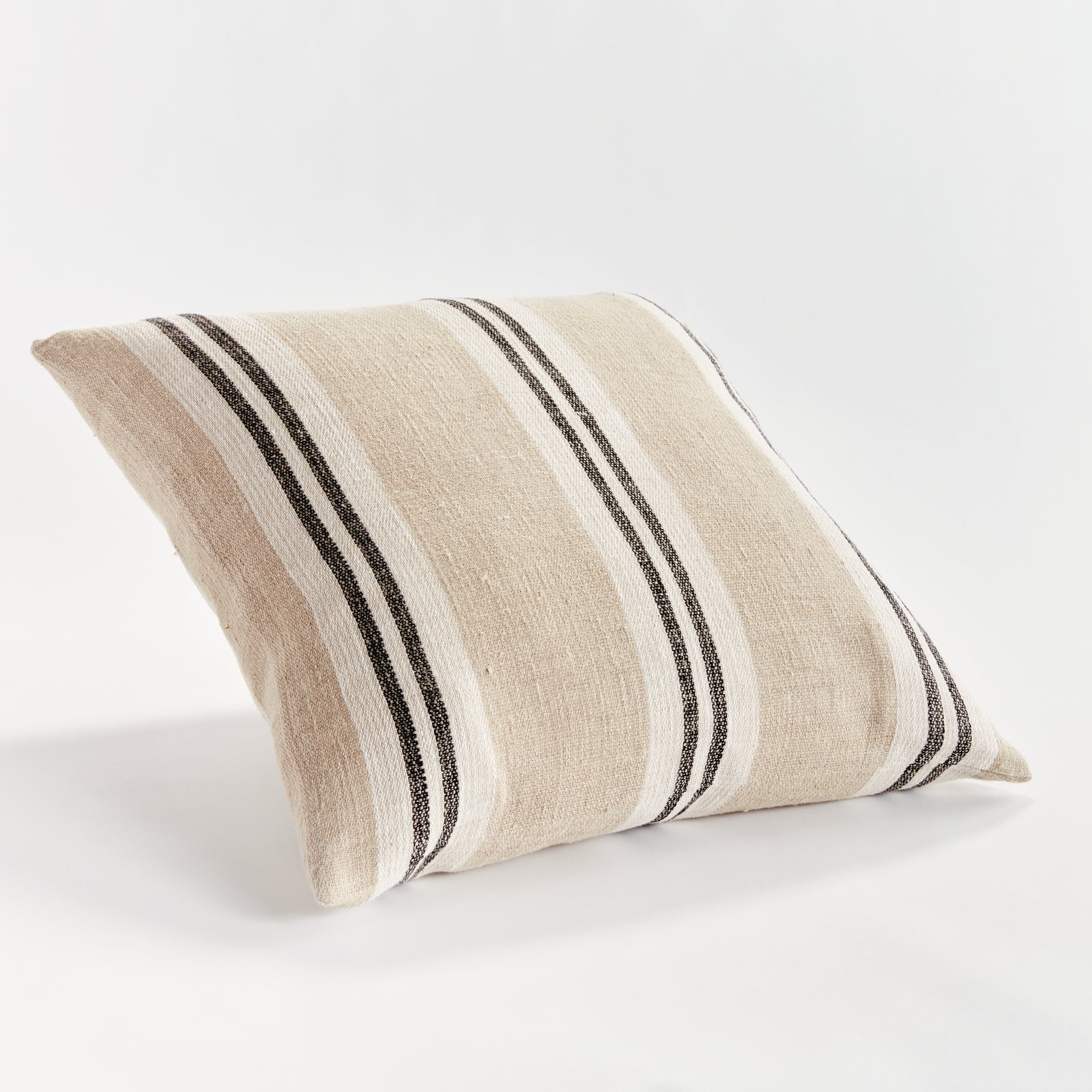 THEO PILLOW 24" - Flax/Charcoal