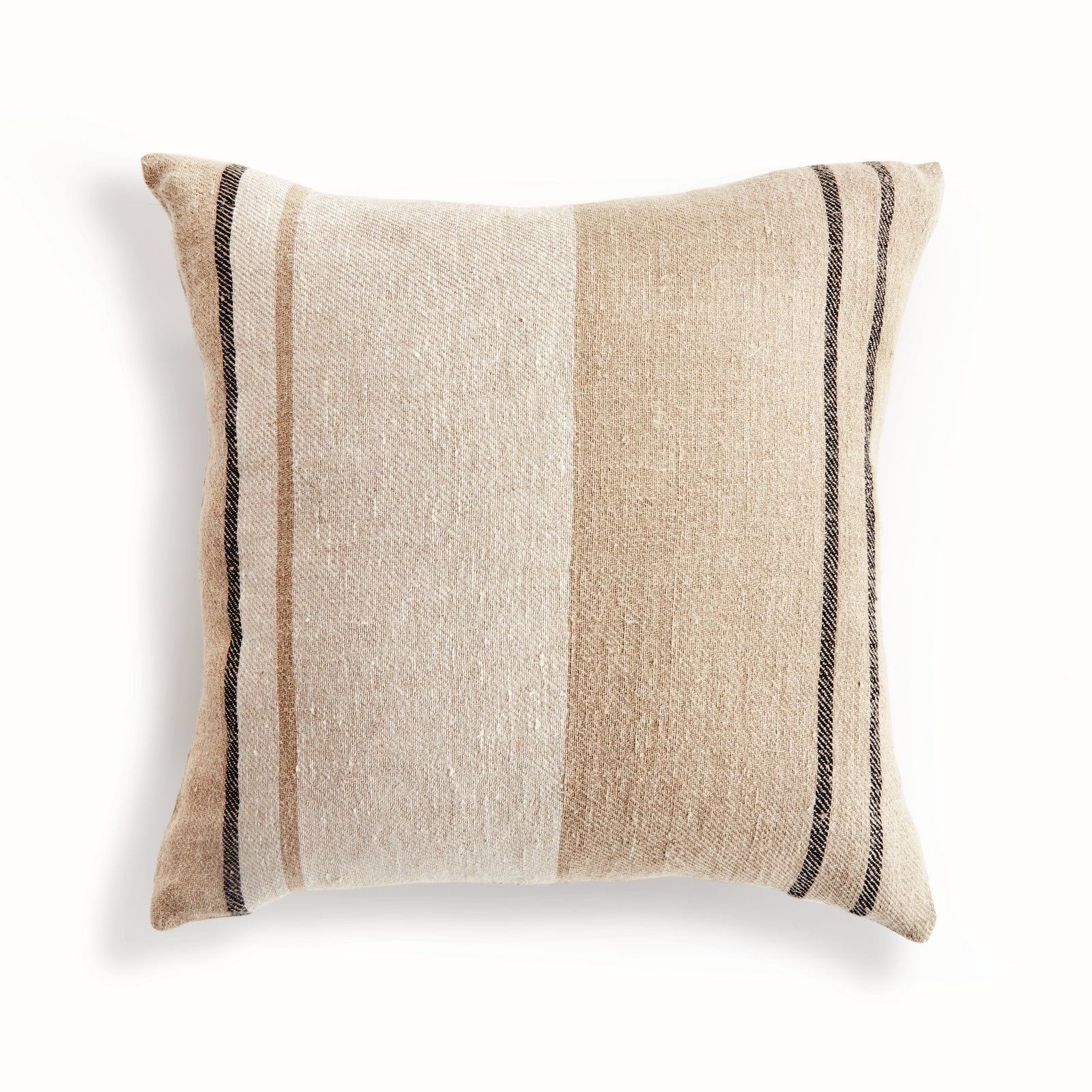 FINN PILLOW 20" - Flax/Charcoal