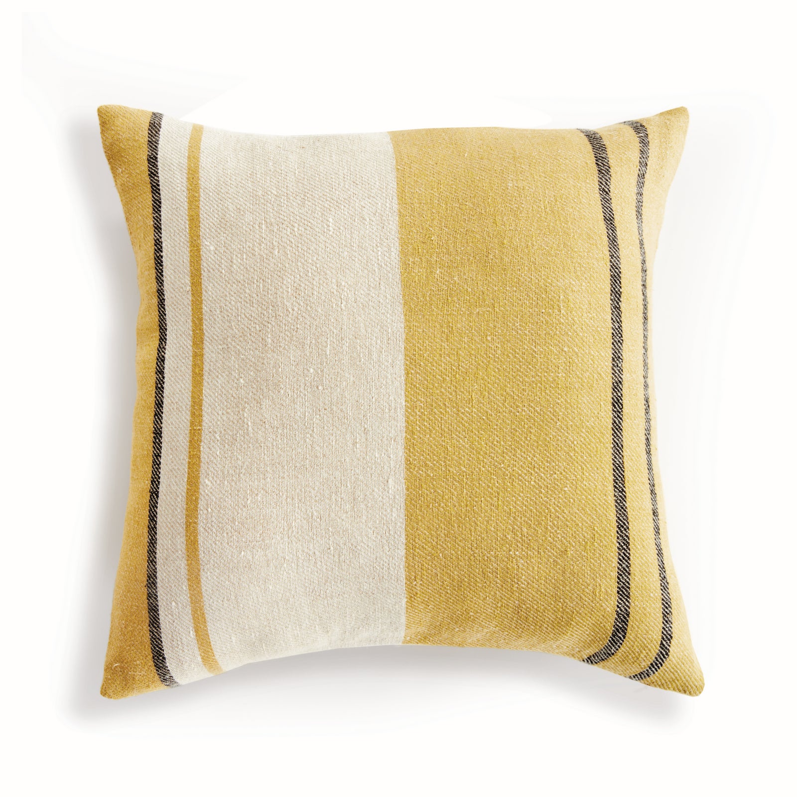 FINN PILLOW 20" - Ochre/Charcoal