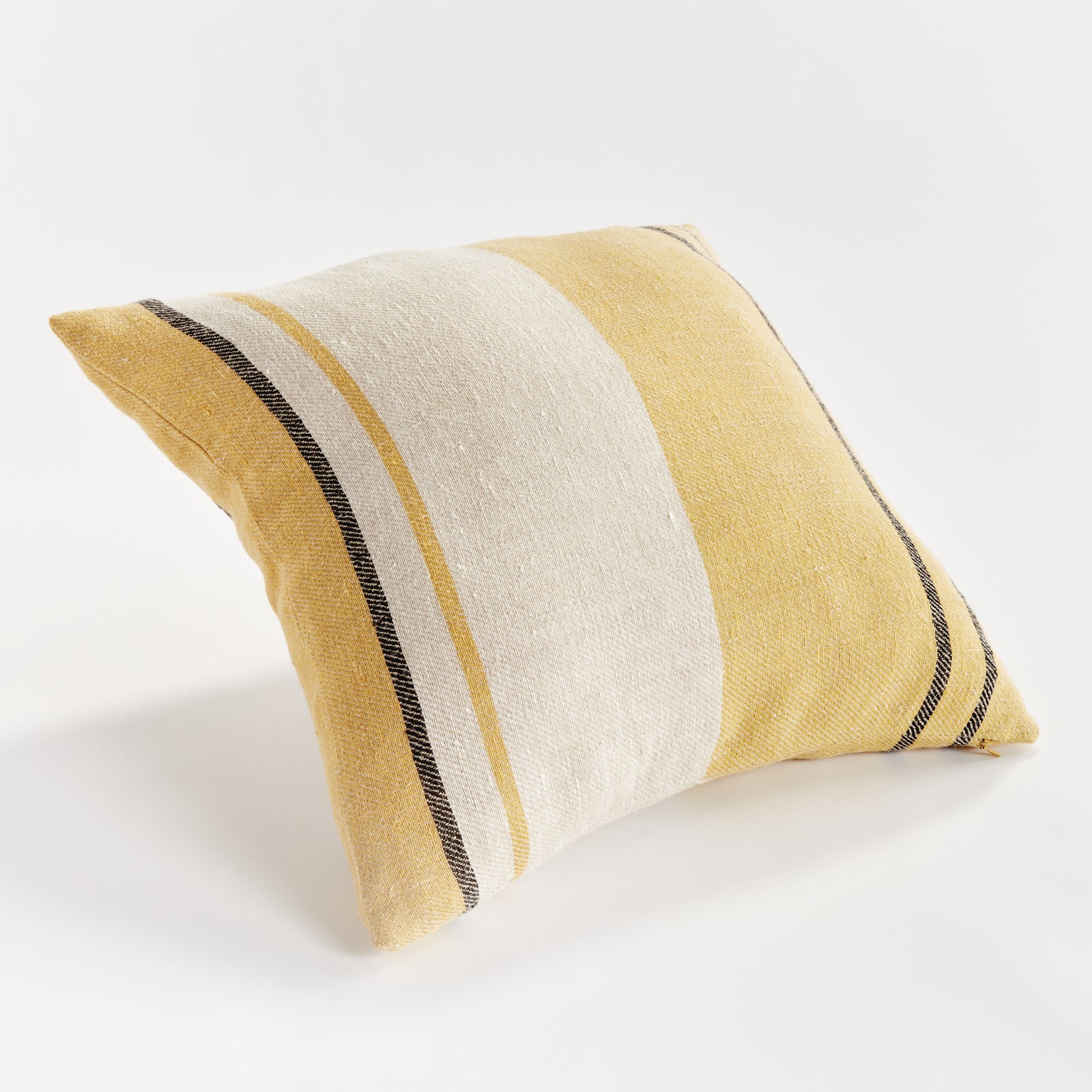FINN PILLOW 20" - Ochre/Charcoal
